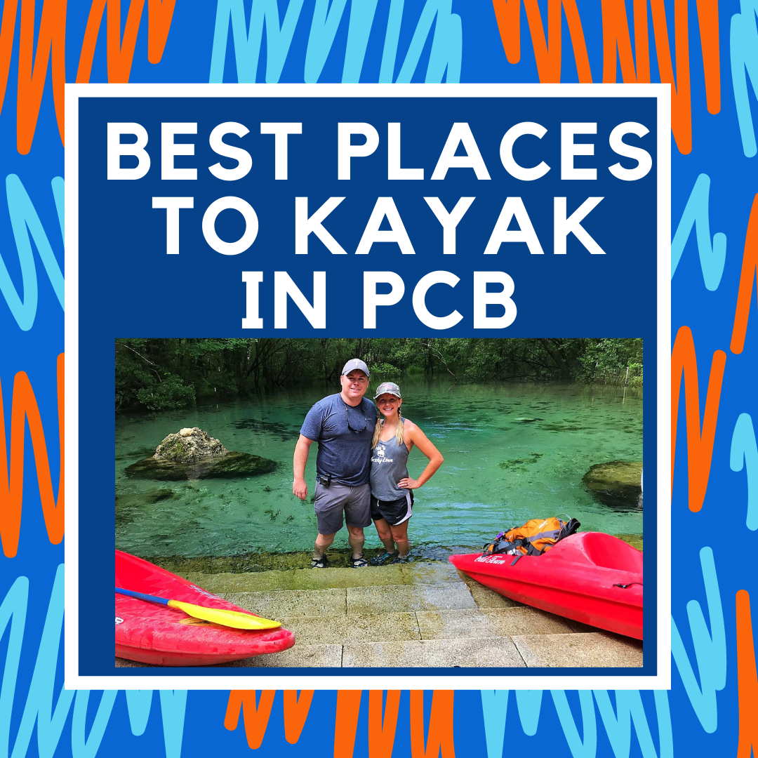 Best Places To Kayak in PCB graphic.