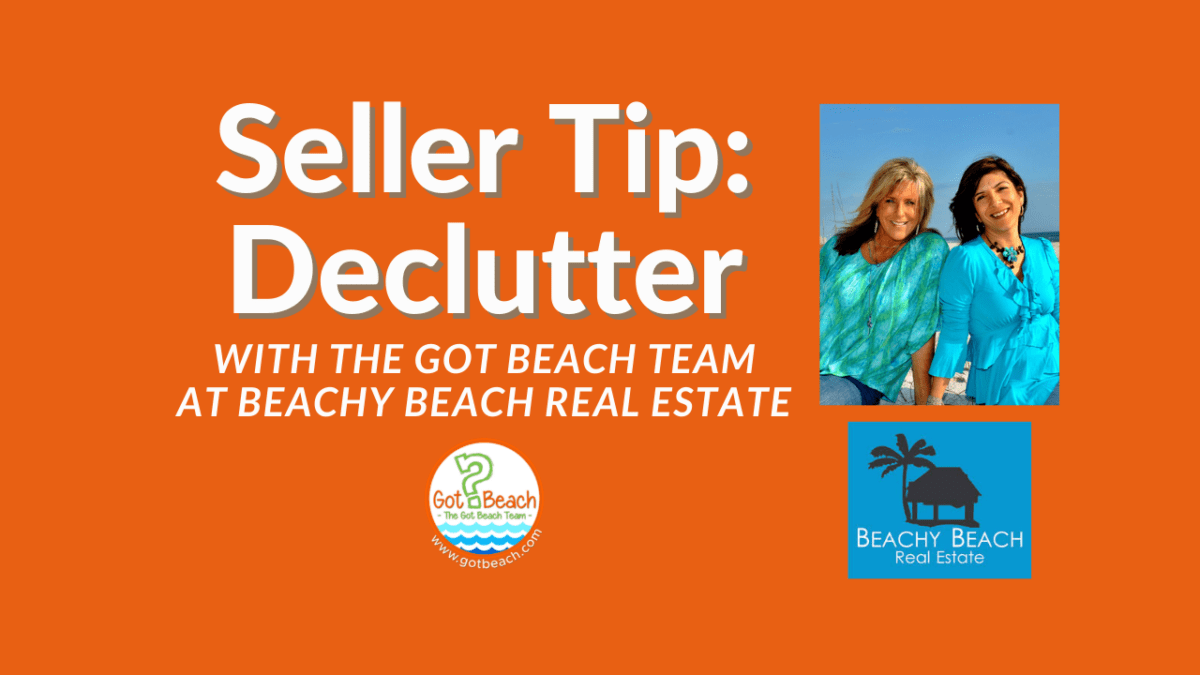 Sell Tip for Today: Declutter graphic
